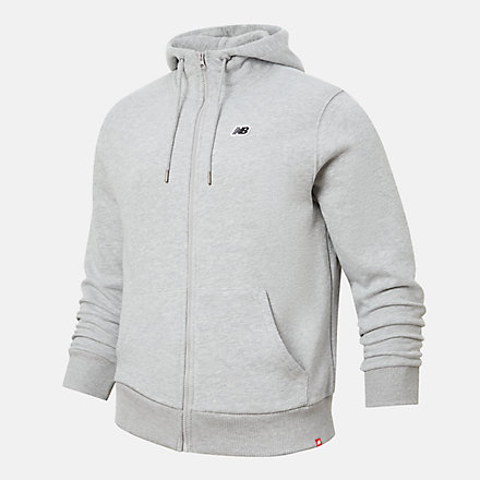 New Balance NB Small Logo Zip Hoodie, MJ23600AG image number null