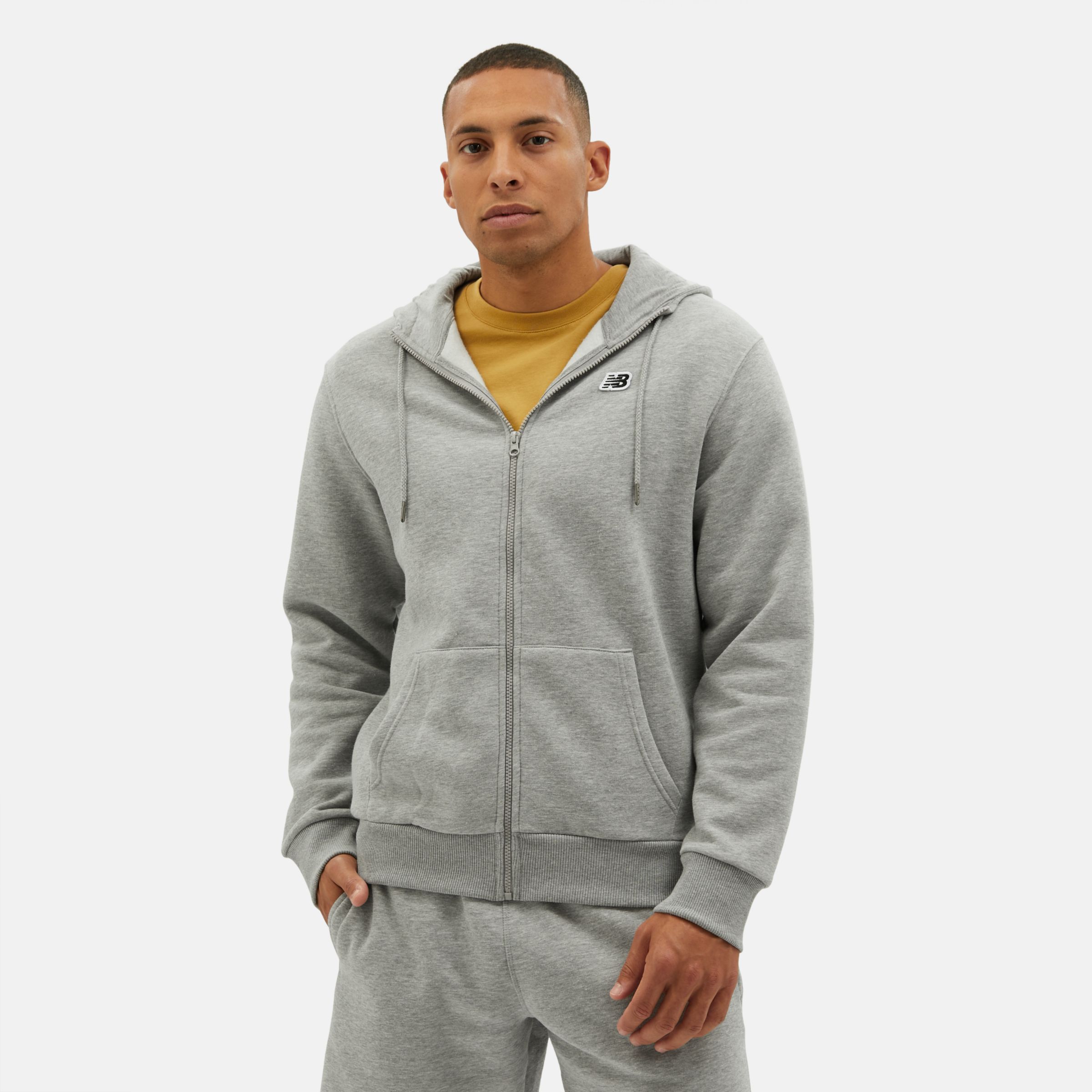 Men's NB Small Logo Zip Hoodie - New Balance