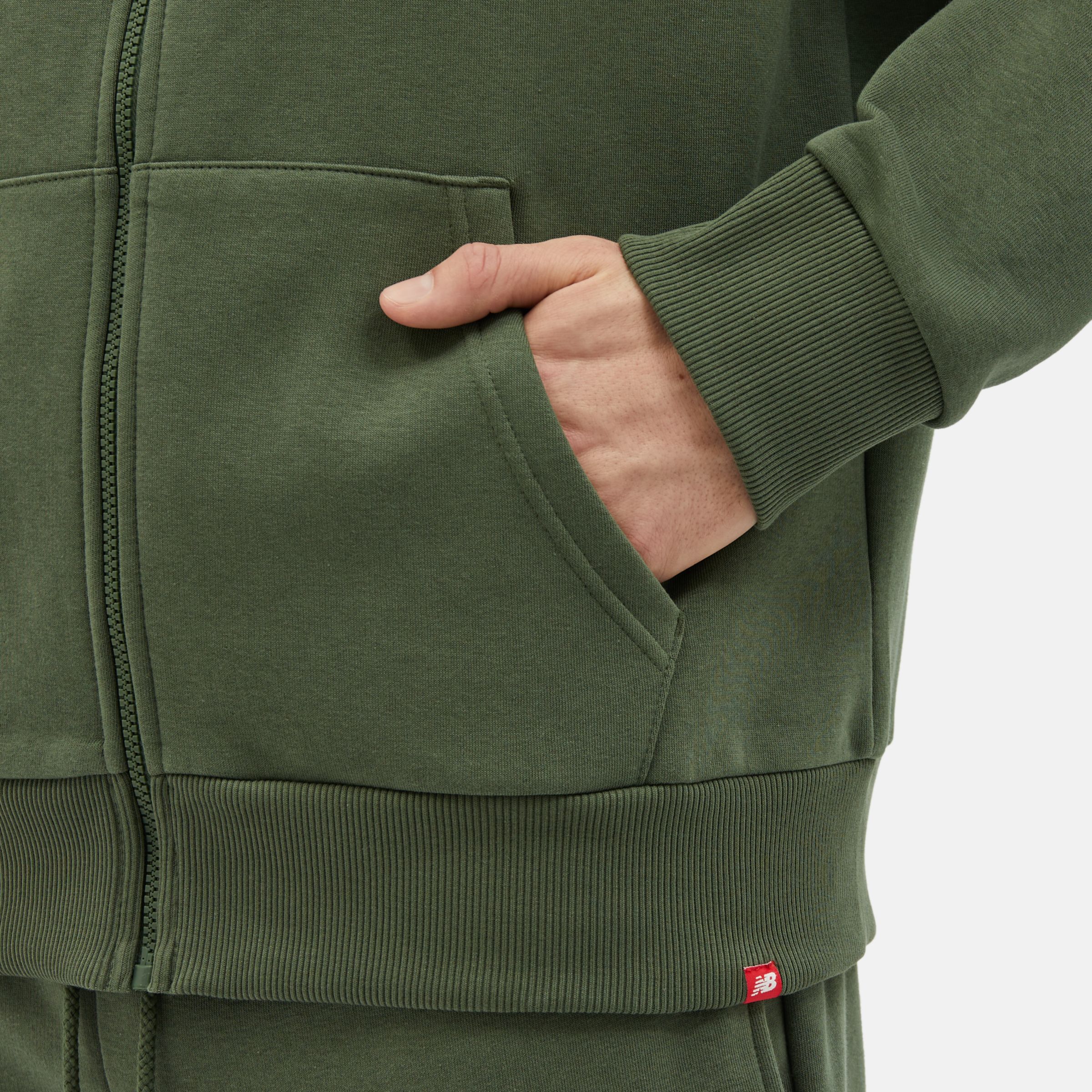 Herren NB Small Logo Zip Kapuzenpullover - New Balance
