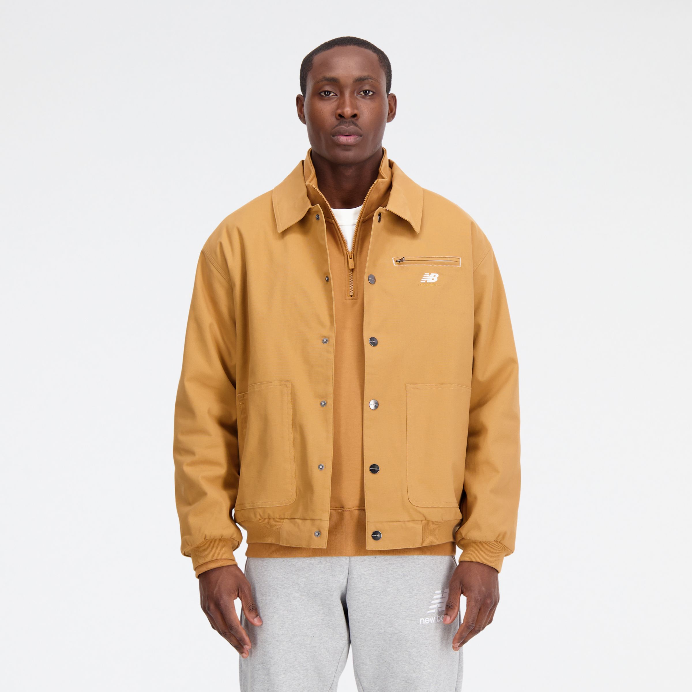 

New Balance Men's NB Athletics Work Jacket Brown - Brown