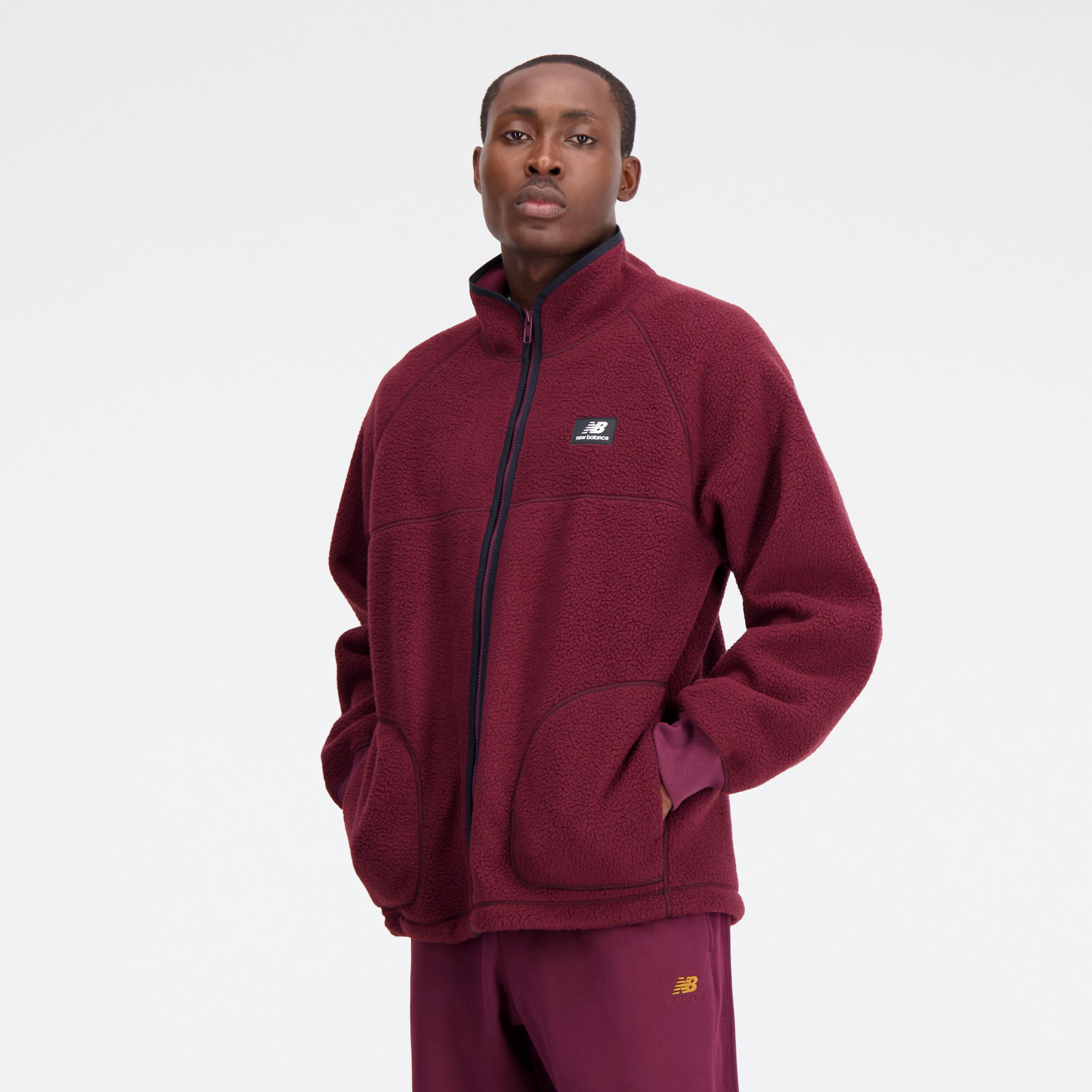 NEW BALANCE MEN'S ATHLETICS POLAR FLEECE FULL ZIP