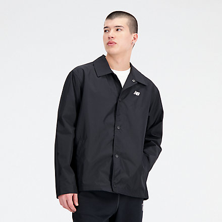 New Balance NB Essentials Coaches Jacket, MJ33515BK image number null