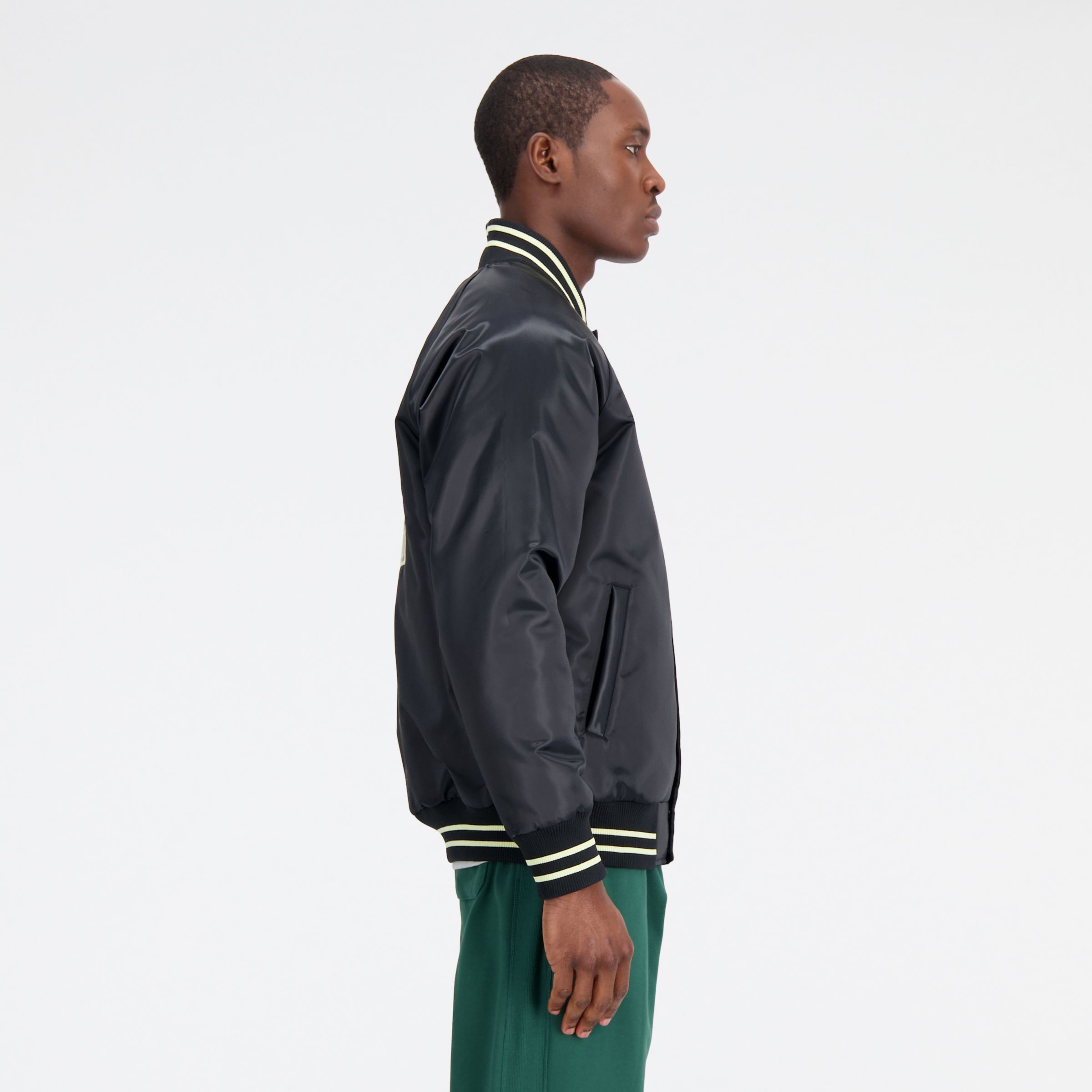 Athletics Varsity Satin Bomber Jacket