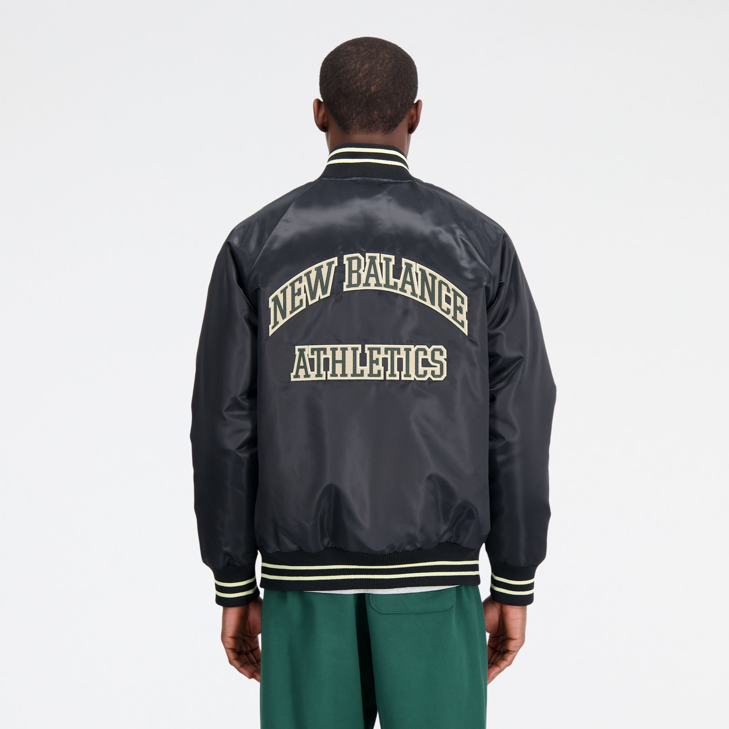 Athletics Varsity Satin Bomber Jacket - Joe's New Balance Outlet