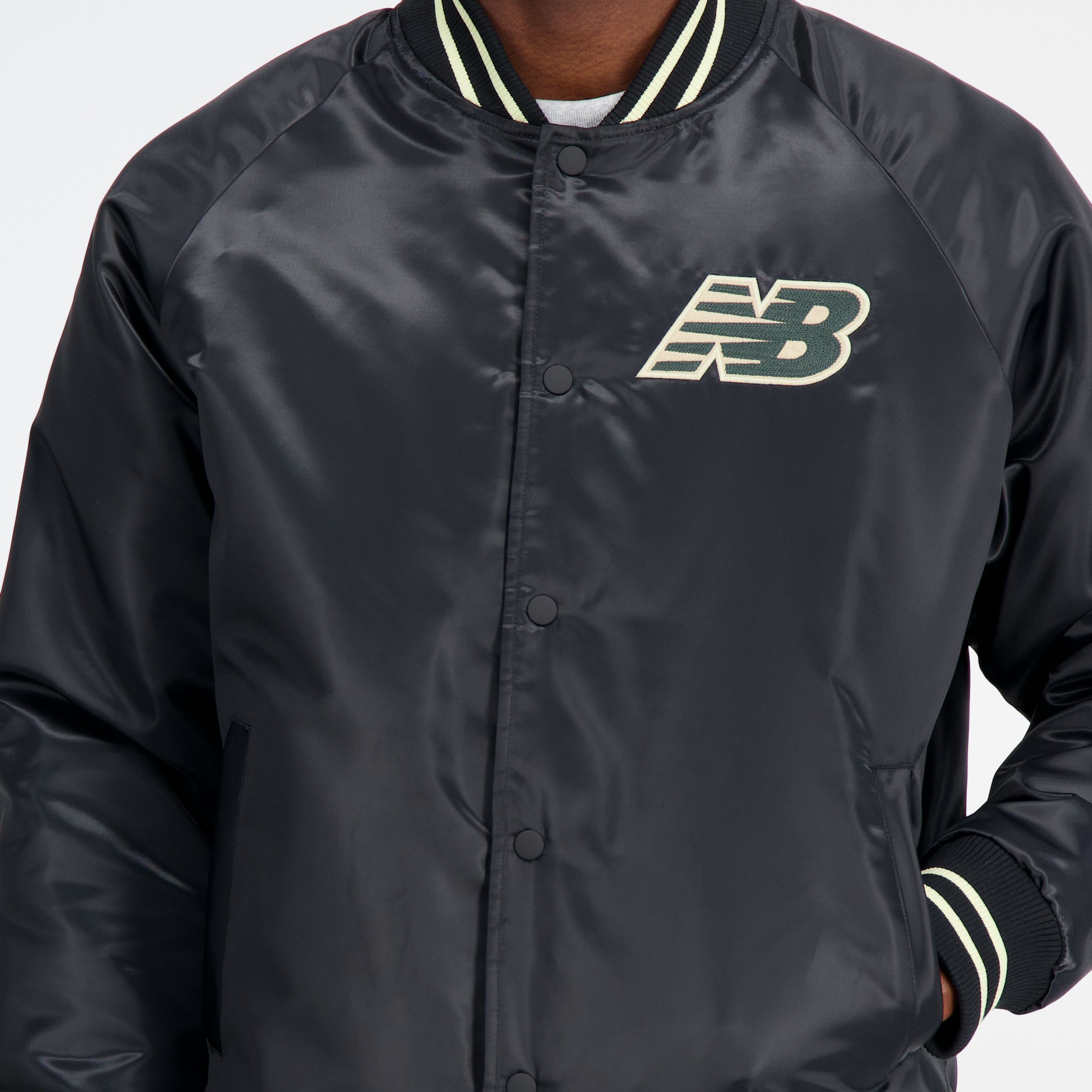 Athletics Varsity Satin Bomber Jacket
