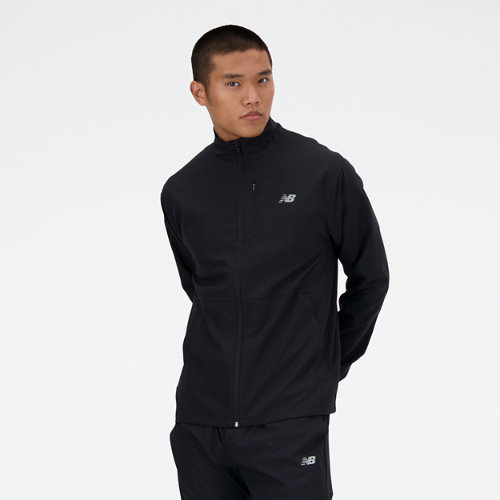 New Balance Men's Stretch Woven Jacket In Black