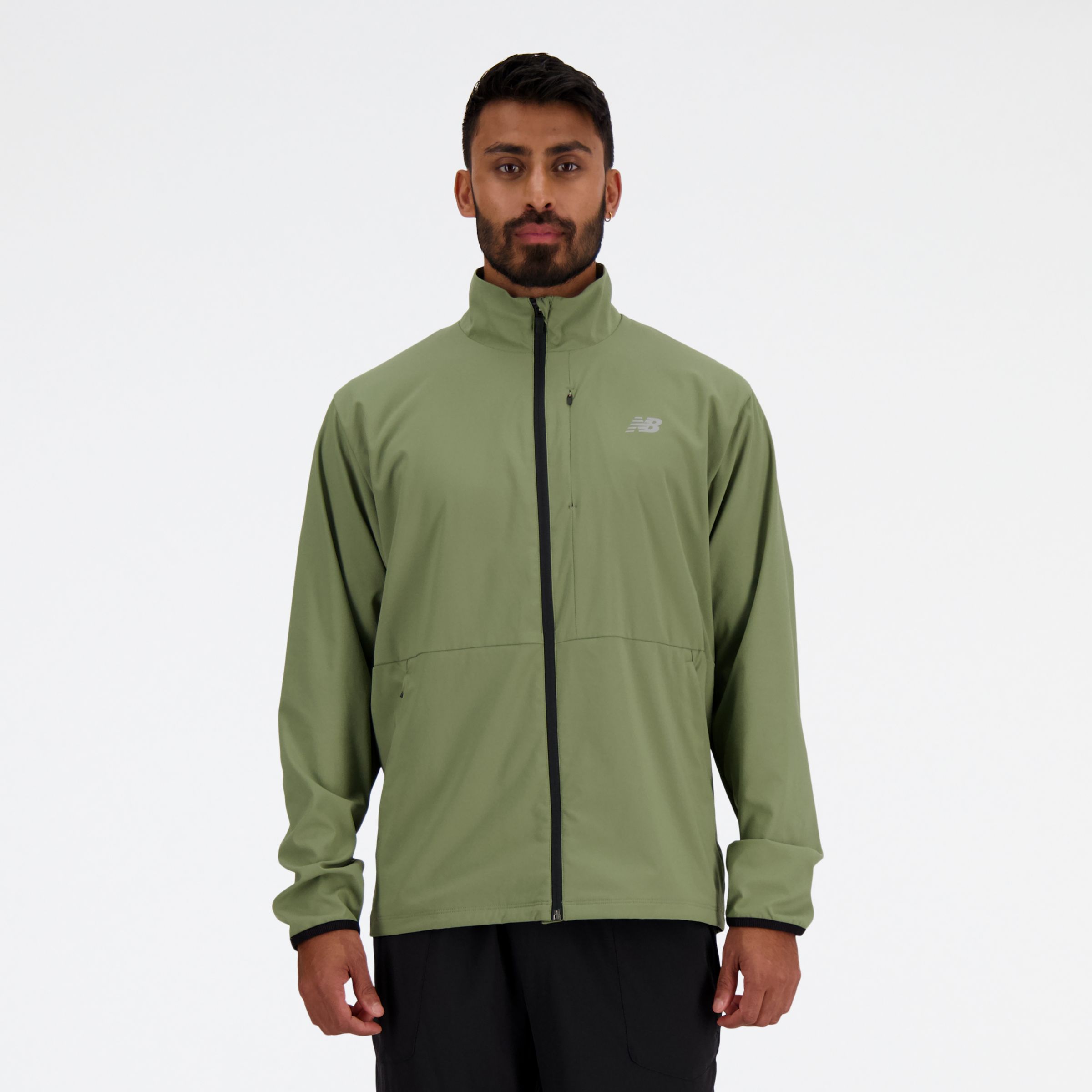 

New Balance Men's Stretch Woven Jacket Green - Green