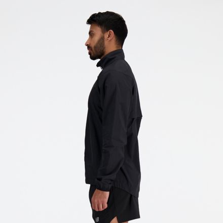 London Edition NB Athletics Packable Run Jacket, BLACK, MJ41276DBK