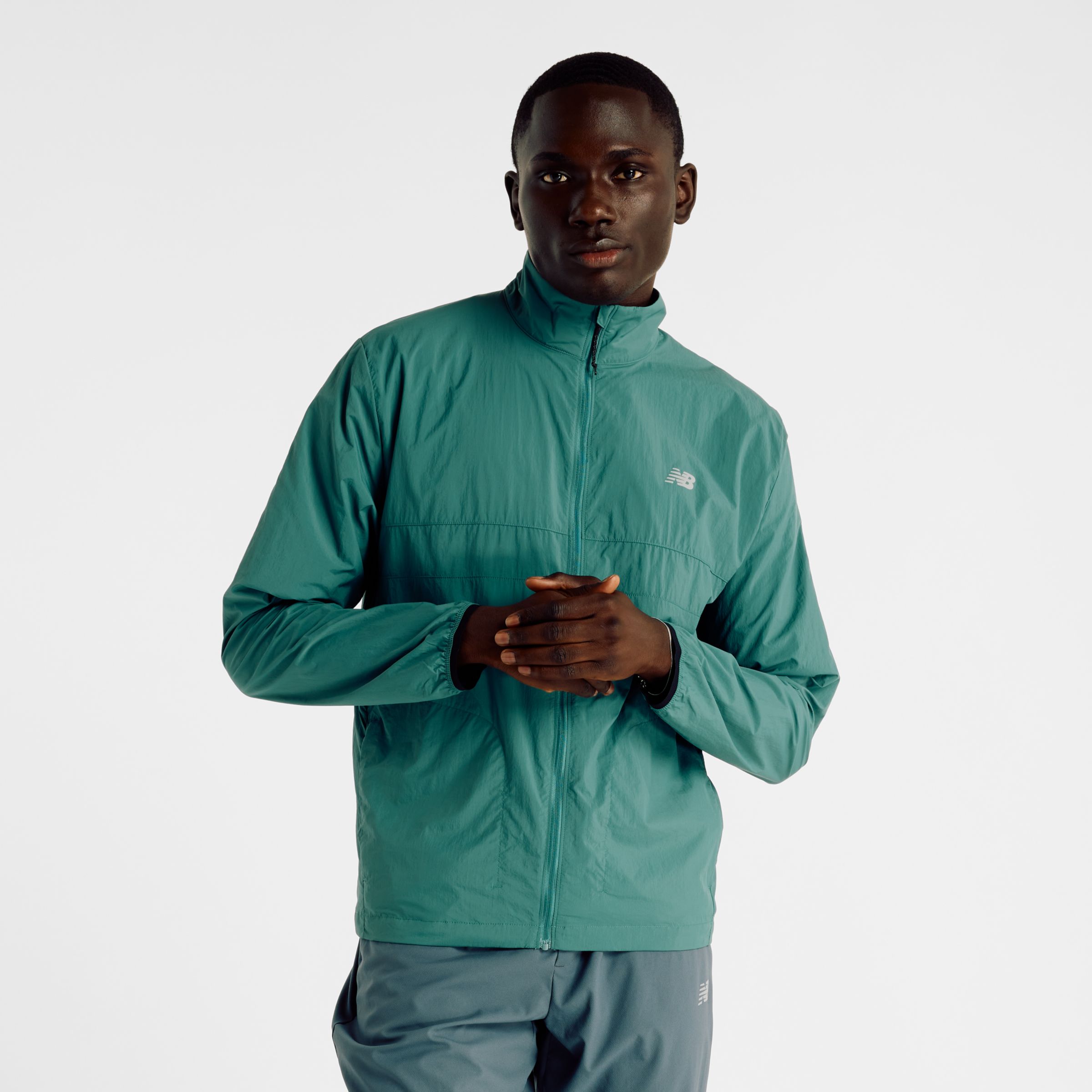 

New Balance Men's Athletics Packable Jacket Green - Green