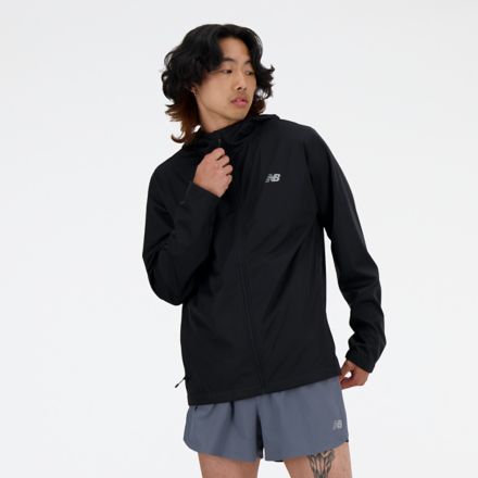 New balance windbreaker black on sale