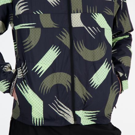 London Edition Printed NB Athletics Packable Run Jacket