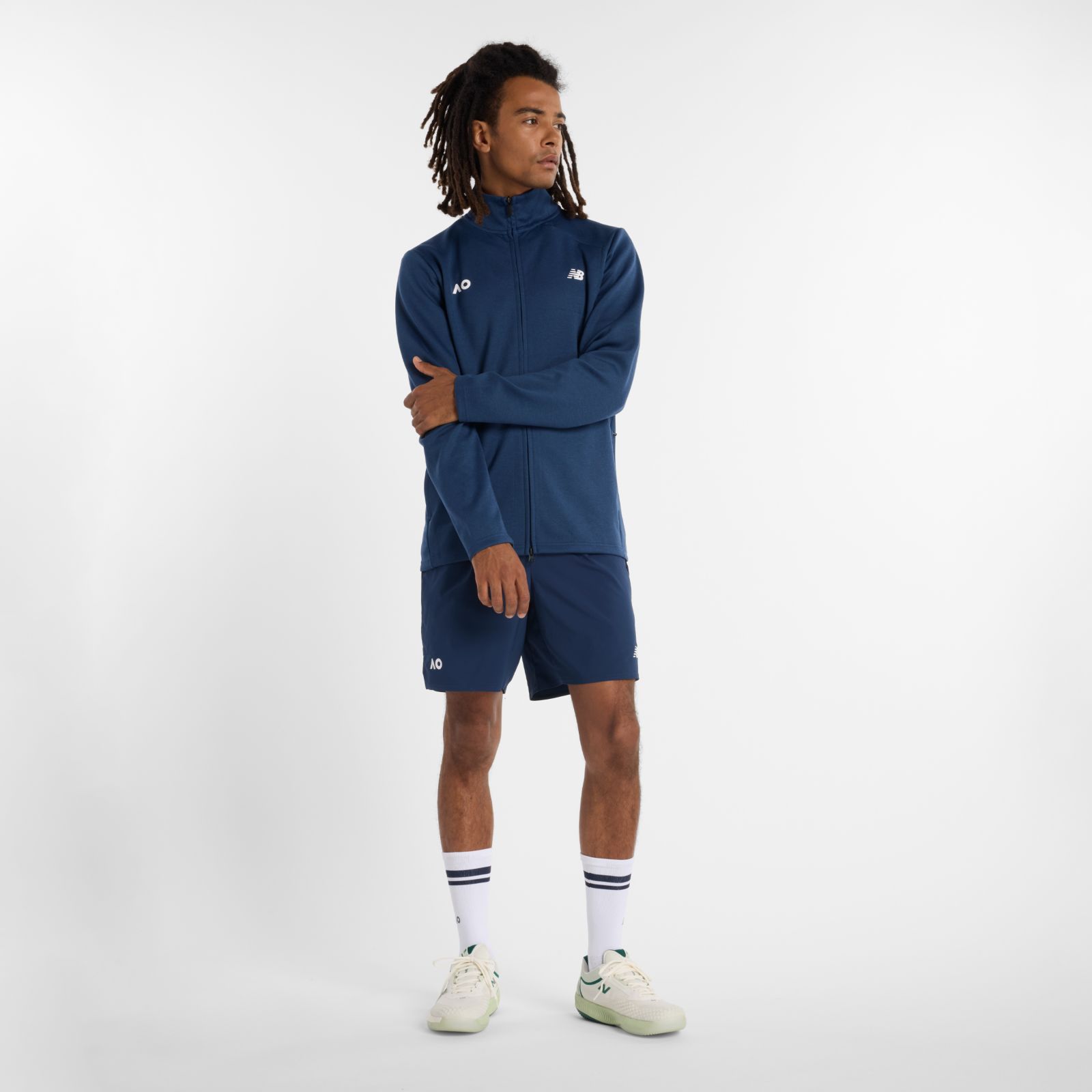 Мужские куртки New Balance Australian Open Tech Knit Full Zip — фото 2