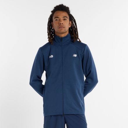 Australian Open Tech Knit Full Zip, NB NAVY, MJ43178ANNY
