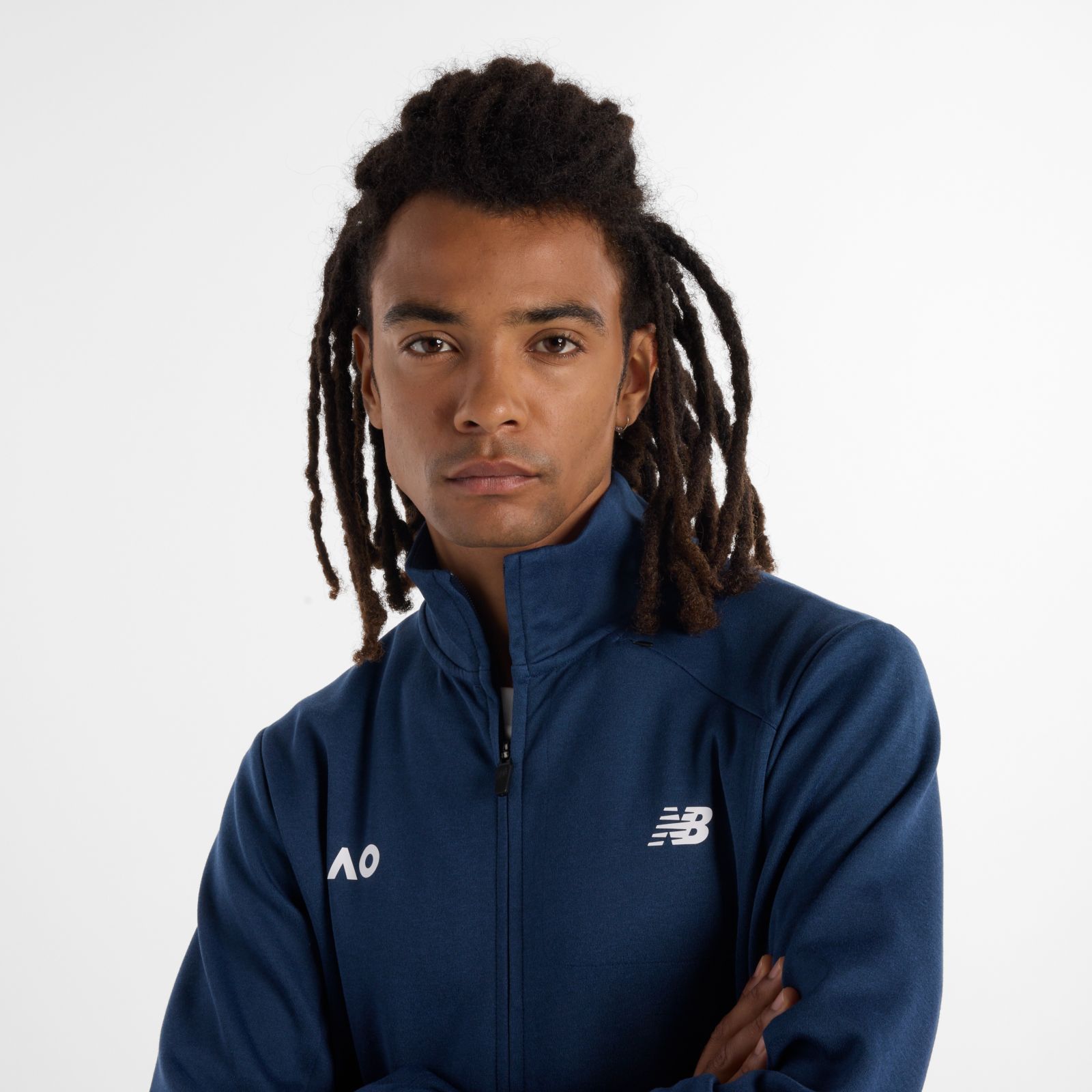 Мужские куртки New Balance Australian Open Tech Knit Full Zip — фото 3