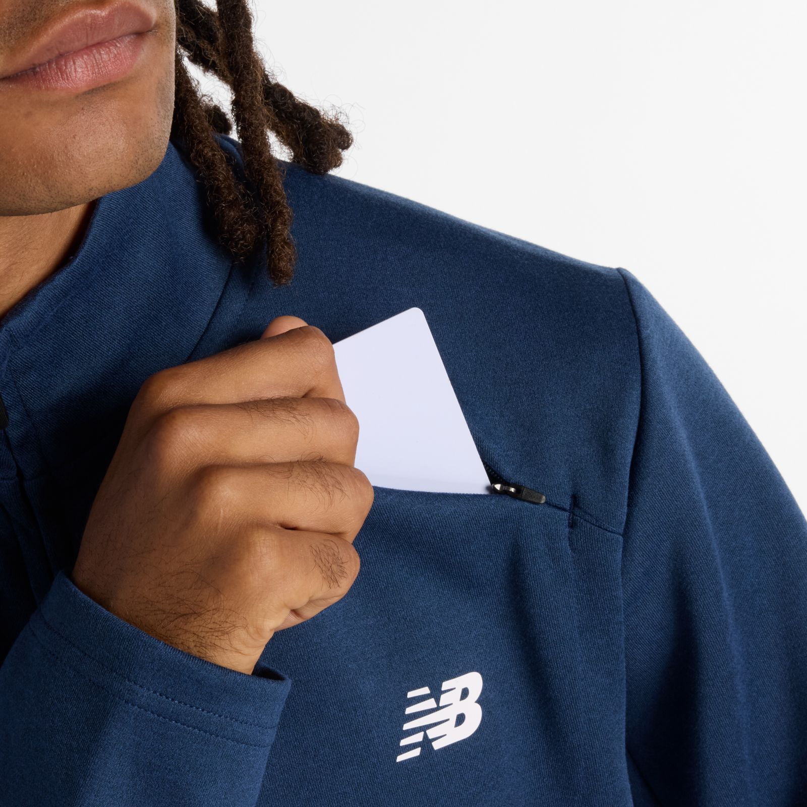 Мужские куртки New Balance Australian Open Tech Knit Full Zip — фото 5