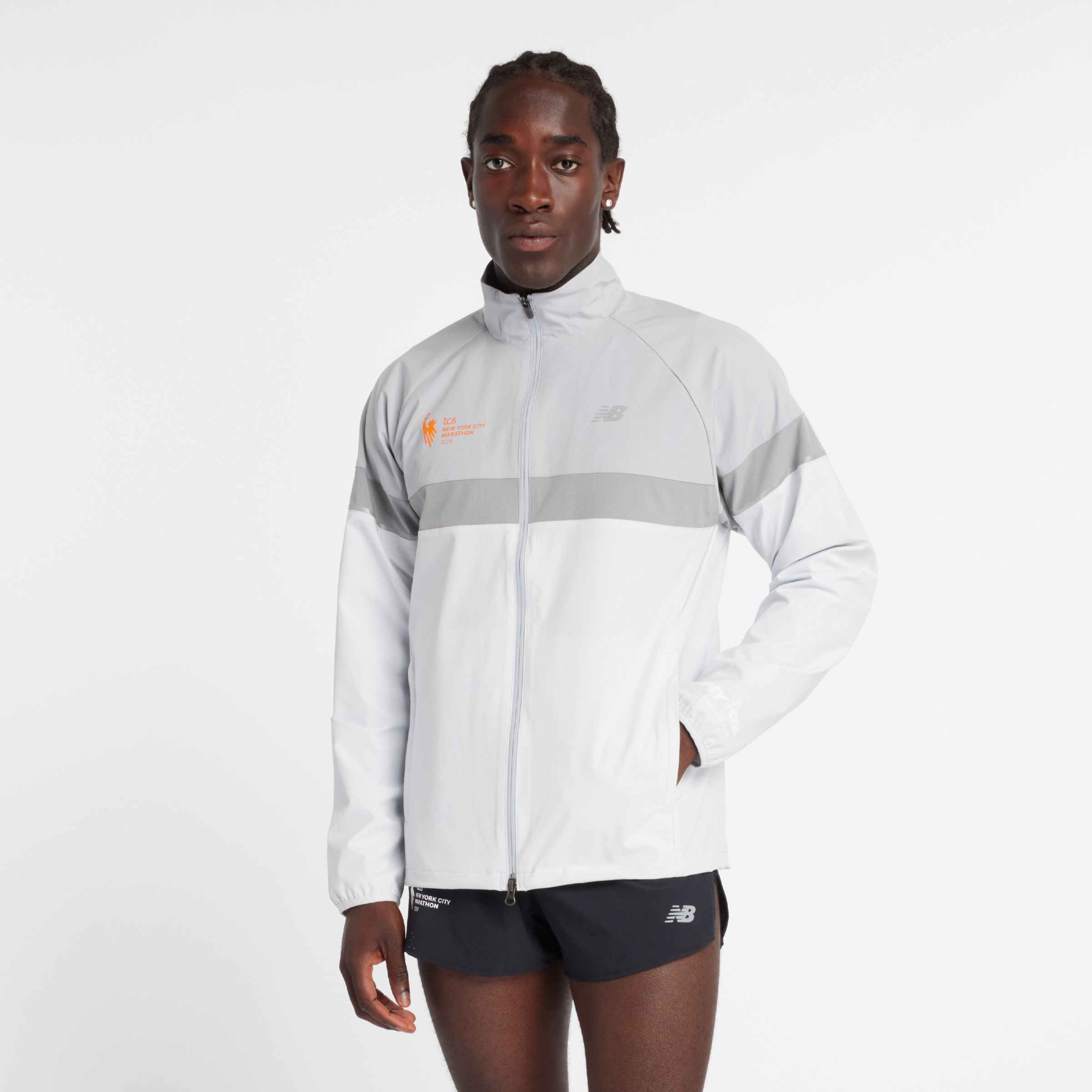 

New Balance Men's NYC Marathon Jacket Grey - Grey