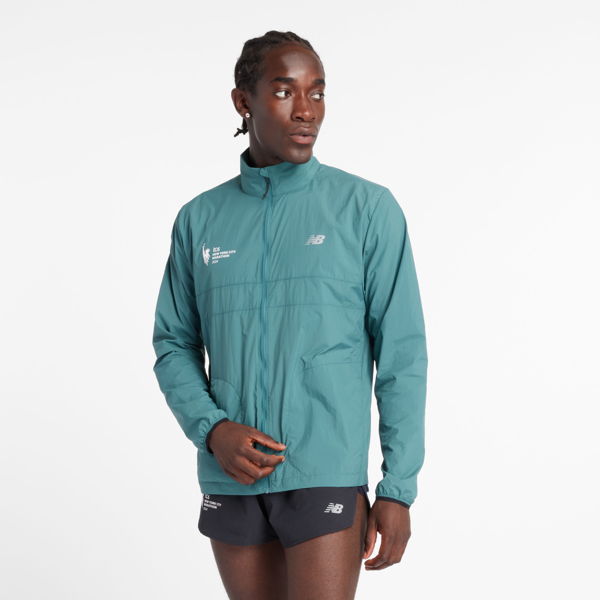 

New Balance Men's NYC Marathon Athletics Packable Jacket Green - Green