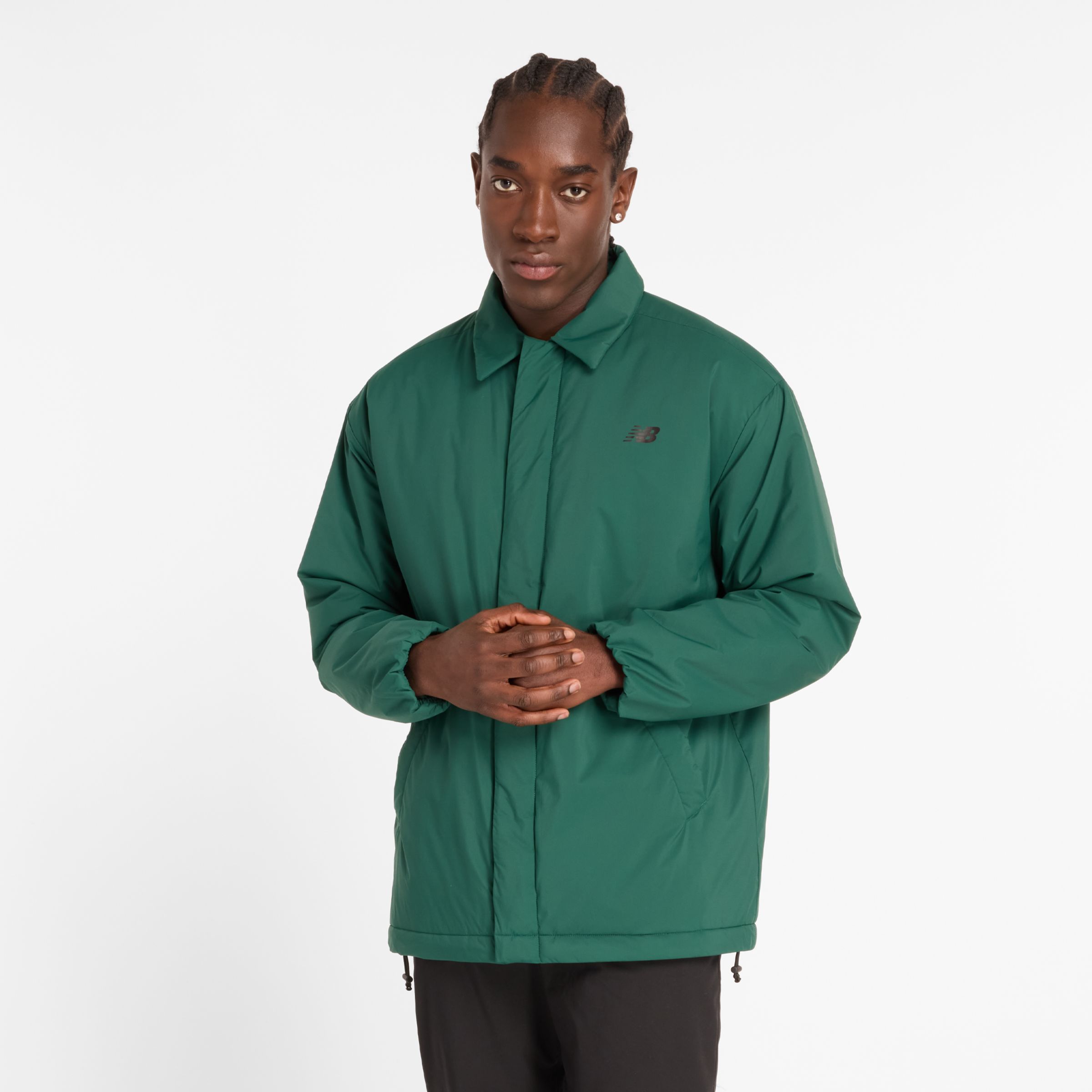 

New Balance Men's Coaches Jacket Green - Green