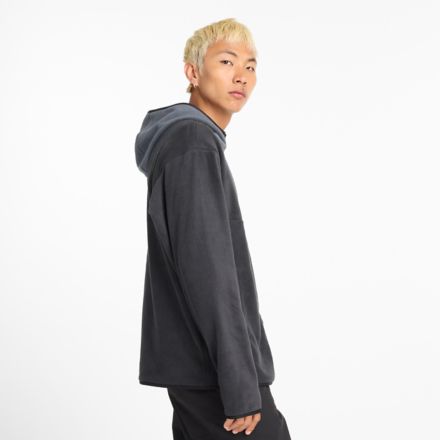 Polar Fleece Hooded Jacket, BLACK, MJ43517BK