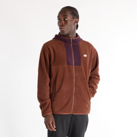 Men s Polar Fleece Hooded Jacket New Balance