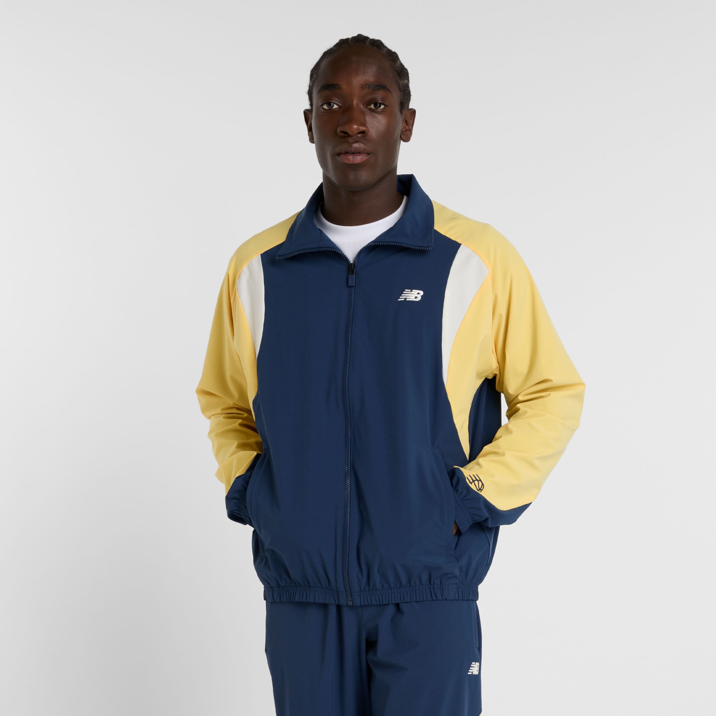 New Balance Uomo In Game Woven Track Jacket, Politessuto, Taglia XS