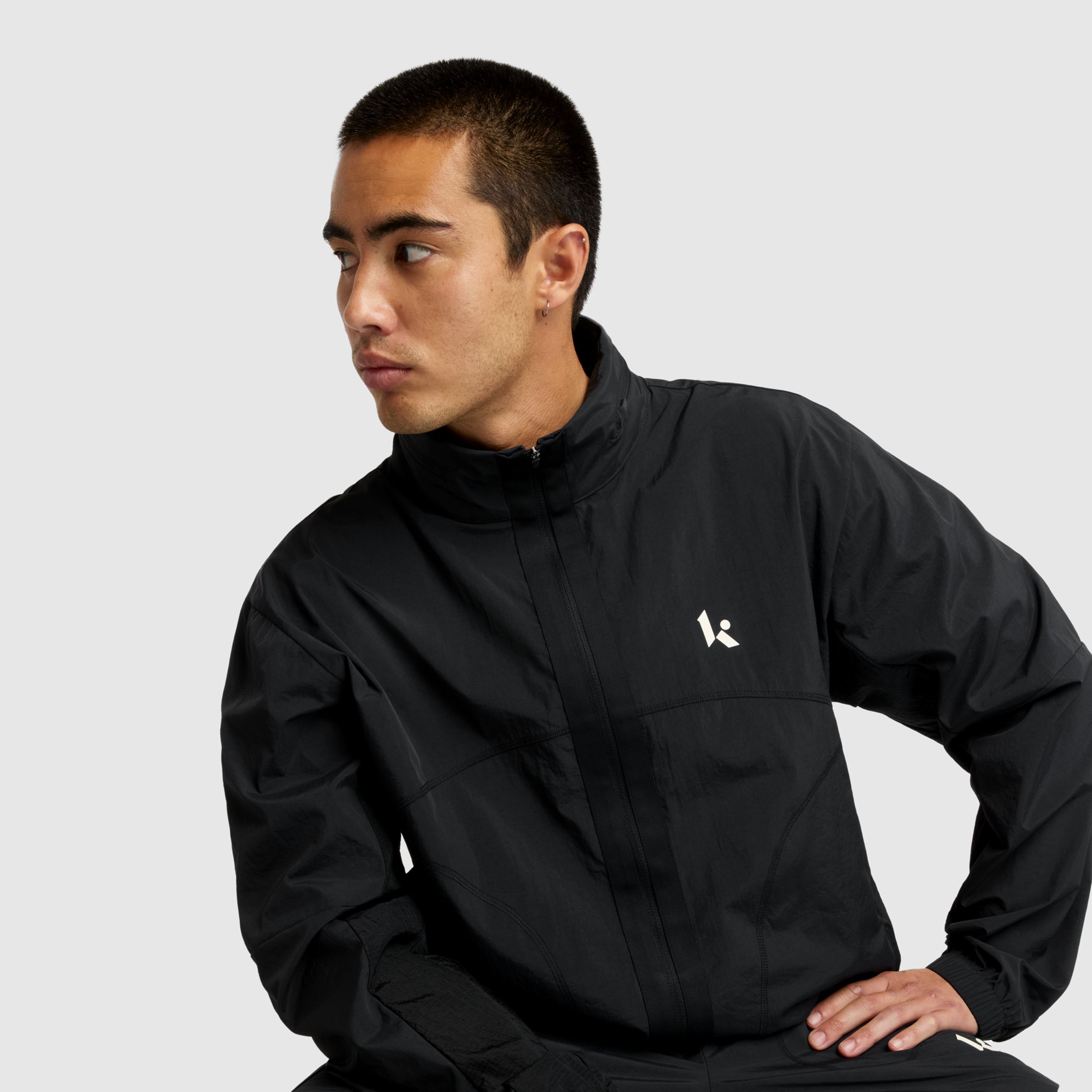 Klutch Men's Crinkle Woven Jacket