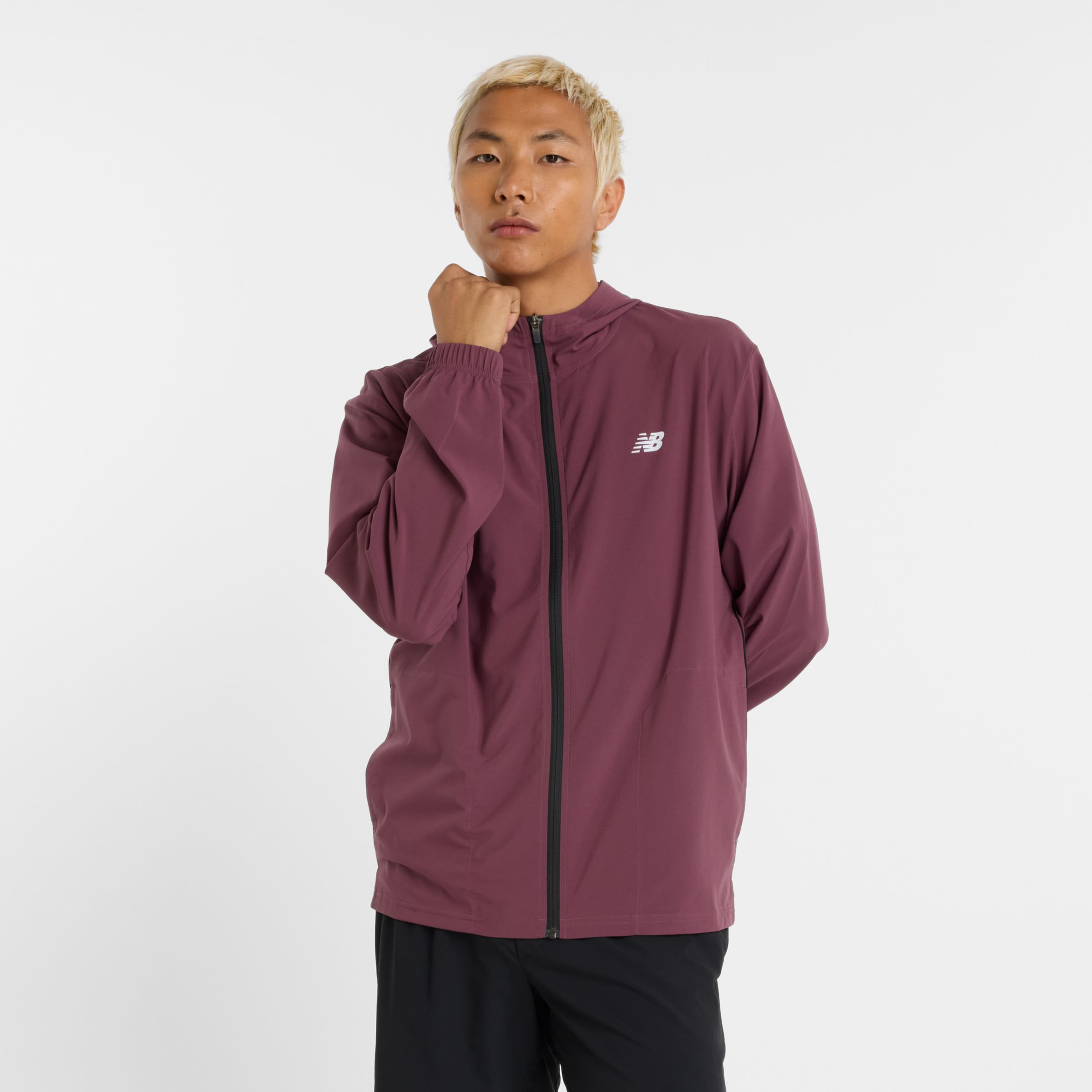

New Balance Men's Sport Woven Jacket Purple - Purple