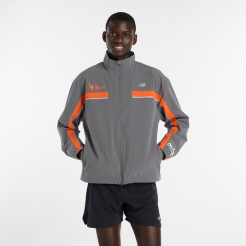 Мужская куртка New Balance NYC Marathon 2025, цвет: Тёмно-серый