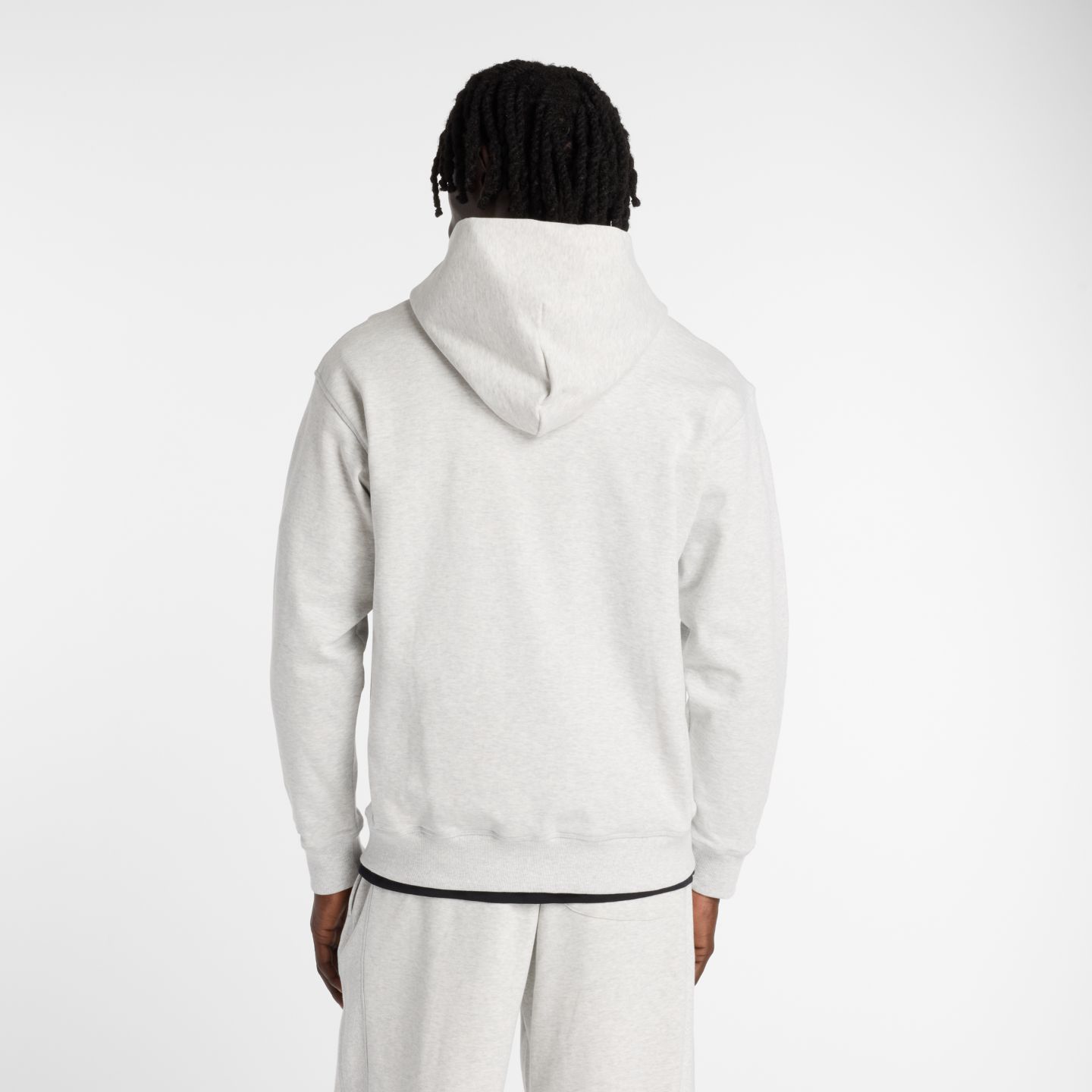 Мужские куртки New Balance Athletics French Terry Full Zip, цвет: Разноцветный / Серый — фото 3