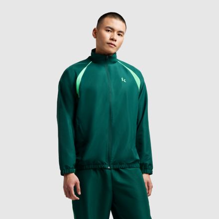 Klutch Men's Woven Track Jacket, NIGHTWATCH GREEN, MJ53616NWG