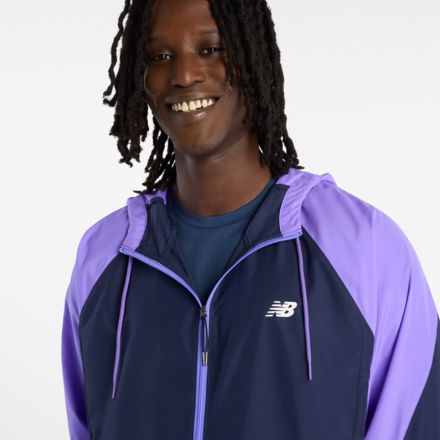 Athletics Light Packable Jkt, TEAM NAVY with ELECTRIC PURPLE, MJ6194FYTNV