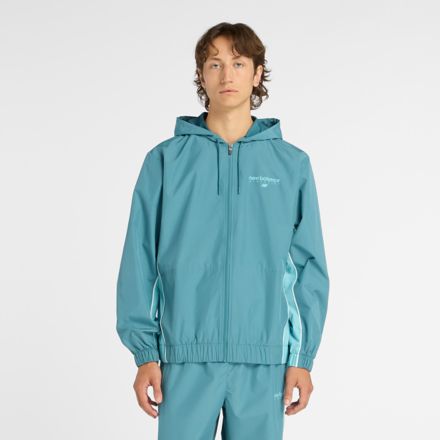 Trackside Woven Jacket, BIG TEAL with TAFFY BLUE, MJ61A4P8AAZ
