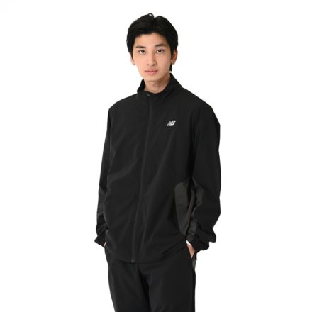 ストレッチウーブンジャケット, BLACK with Black, MJ61G1QVBK