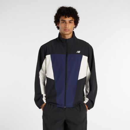 ウーブントラックジャケット, BLACK, MJ61H33OBK