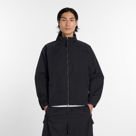 NB GREY Nylon Jacket, BLACK, MJ61J5JQBK