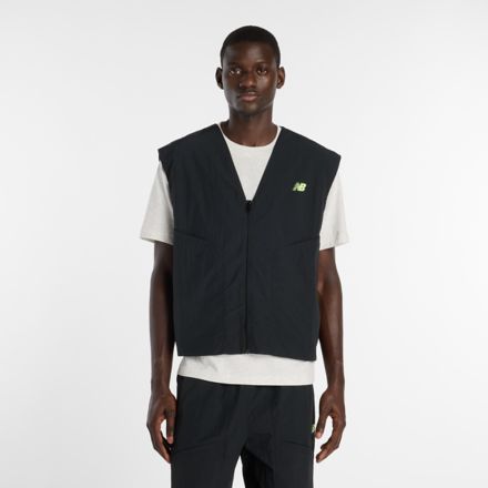 Castlefield Woven Vest, BLACK with AFTERGLOW, MJ61L2PHBK
