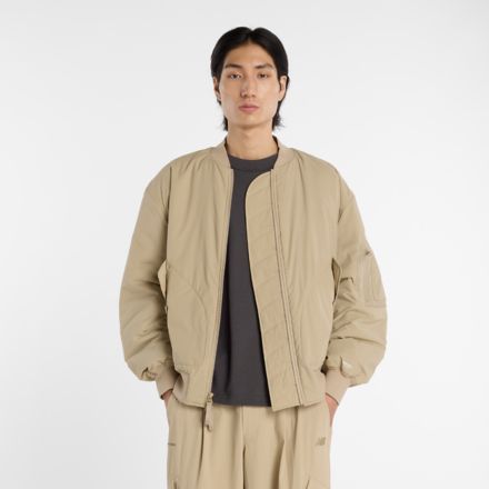 NB GREY Bomber Jacket, BLACK with CINNAMON, MJ61M22BSOT