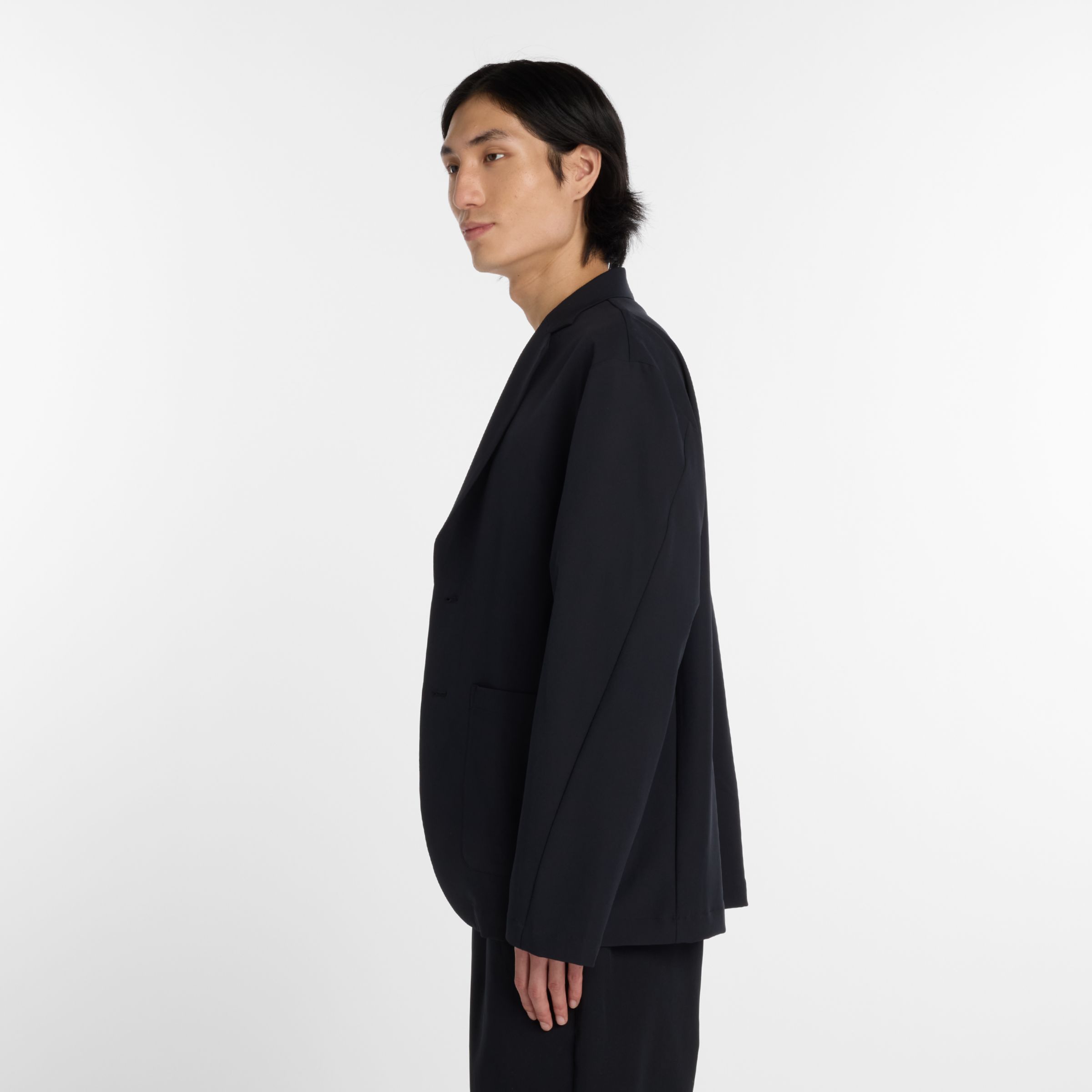 NB GREY 單排扣防潑水外套