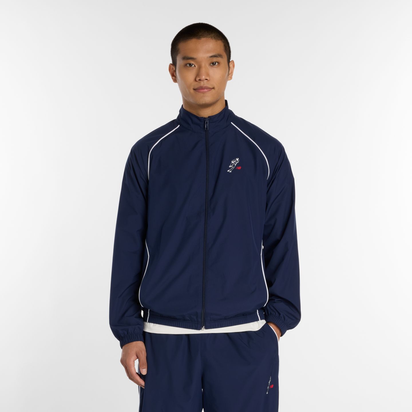 Мужская куртка New Balance Shohei Training, цвет: Тёмно-синий — фото 1