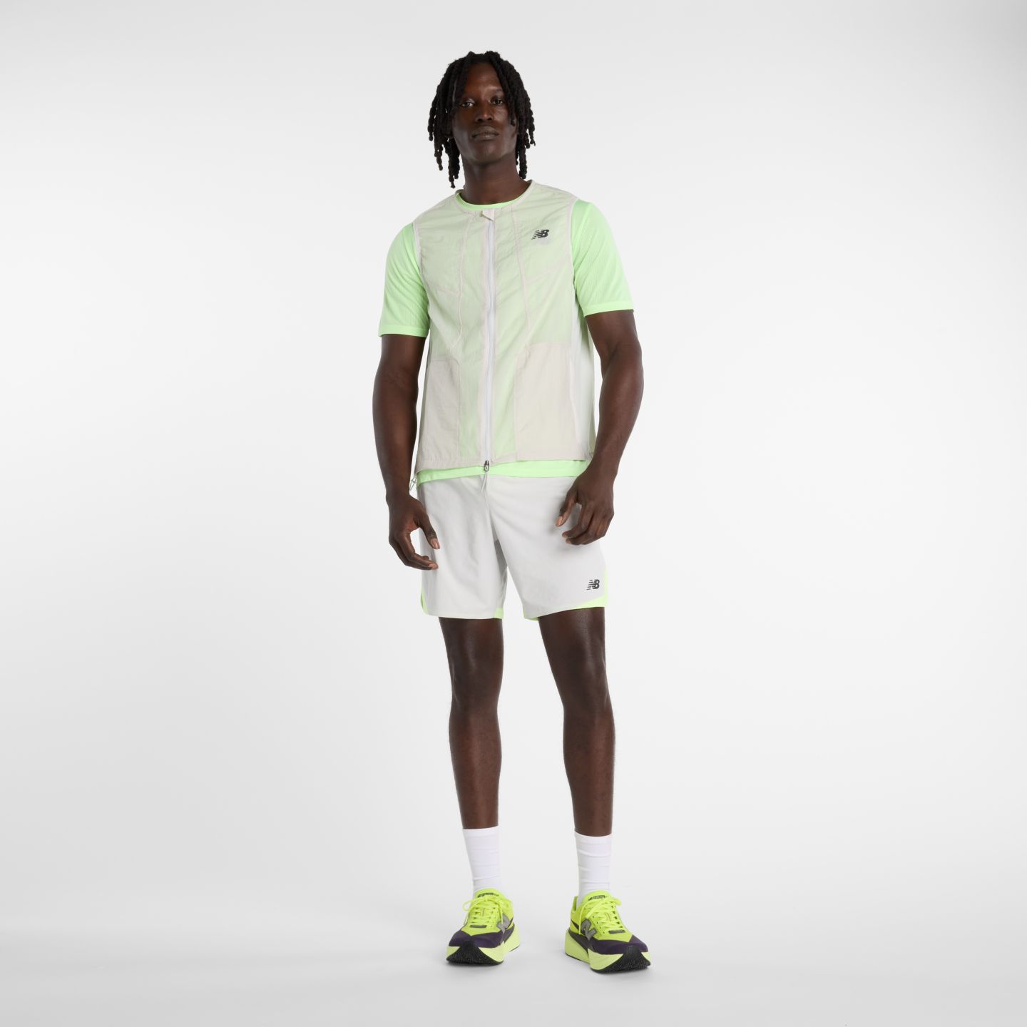 Мужской жилет New Balance RC, цвет: Серый — фото 2