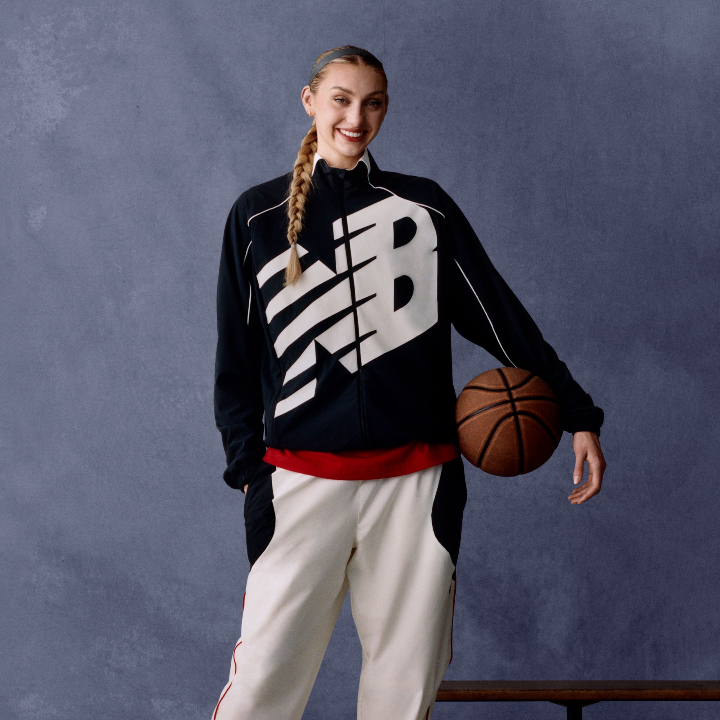 Basketball Oversized Print Woven Jacket