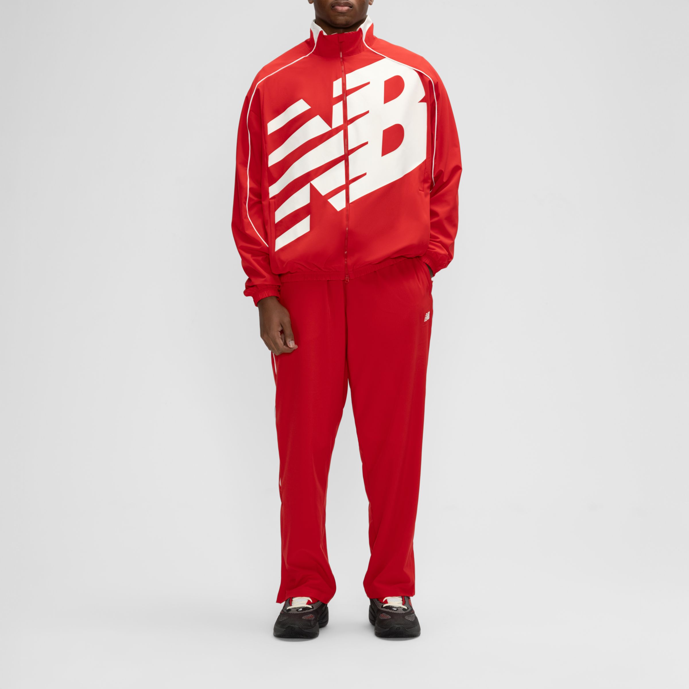 Basketball Oversized Print Woven Jacket