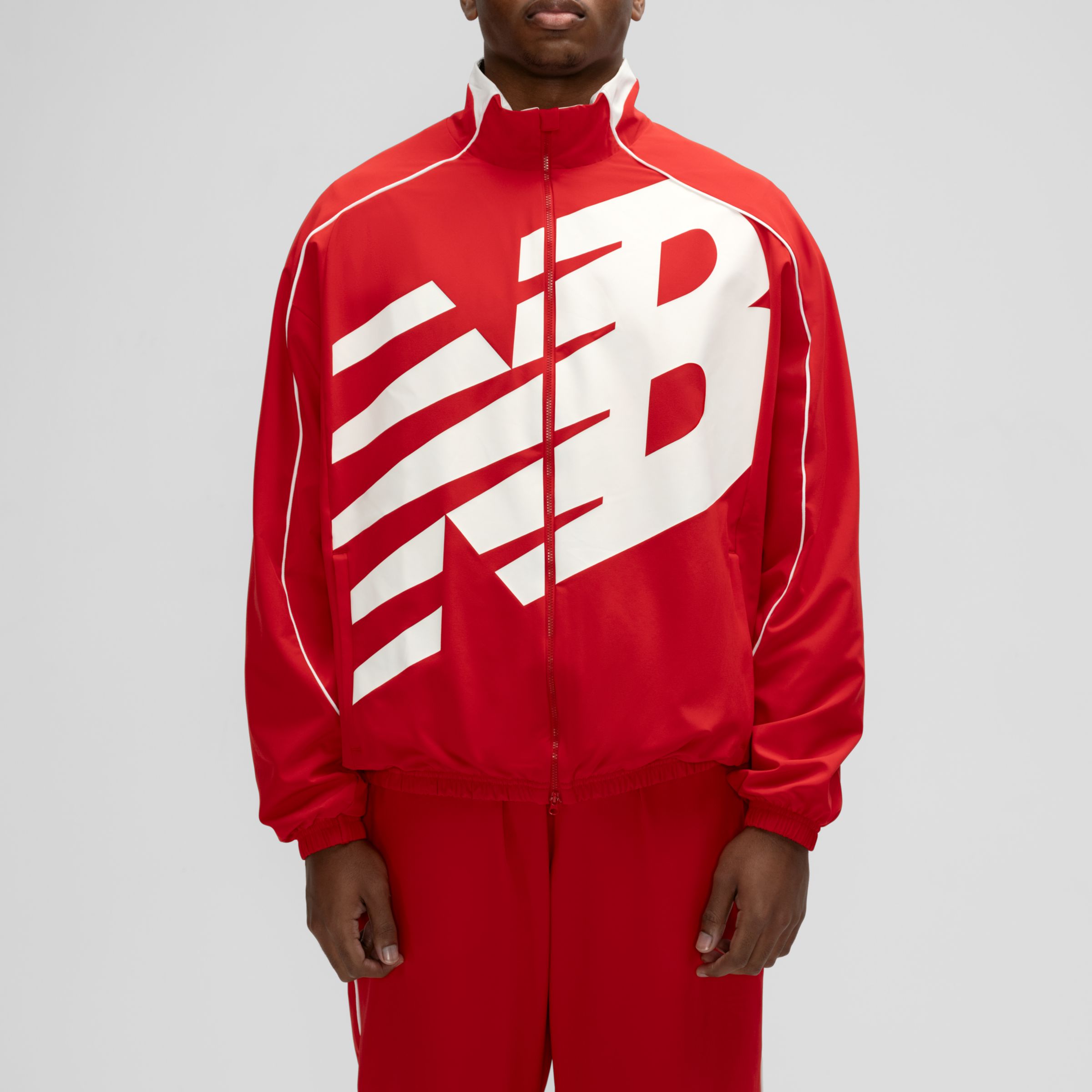 Basketball Oversized Print Woven Jacket