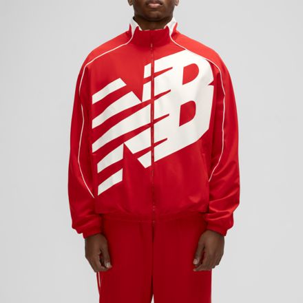 Basketball Oversized Print Woven Jacket, CAVIAR, MJ61X398TRE