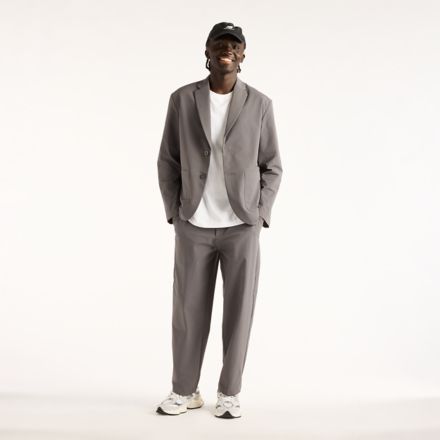 NB GREY Nylon Single Jacket, MAGNET, MJ6289HQMGT