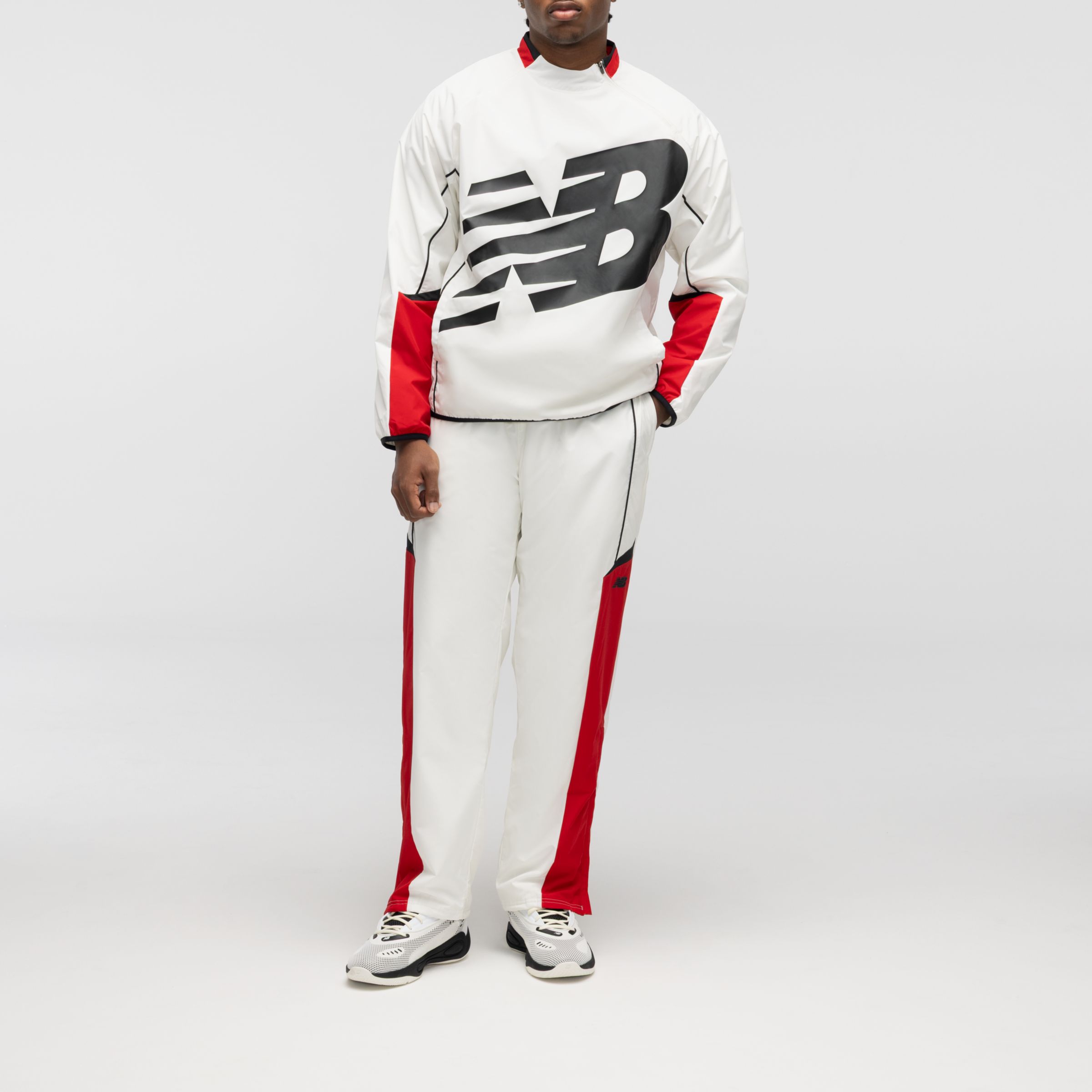 New Balance Basketball Windbreaker Pullover Top, MJ62L9IUSST