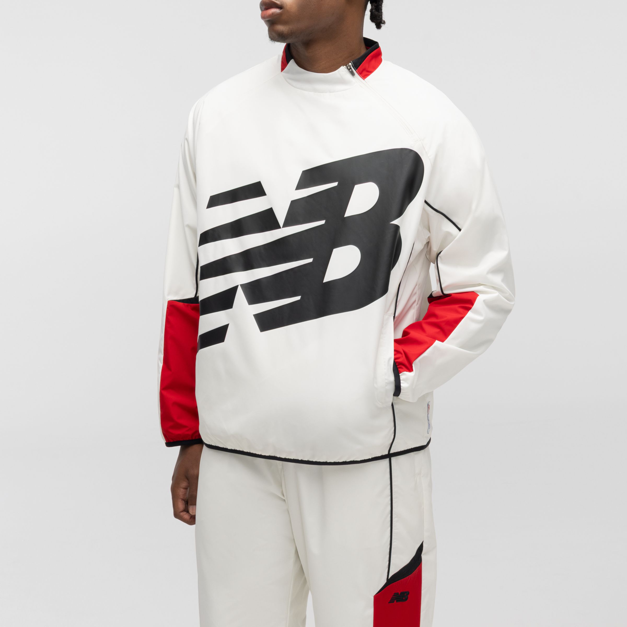 New Balance Basketball Windbreaker Pullover Top, MJ62L9IUSST