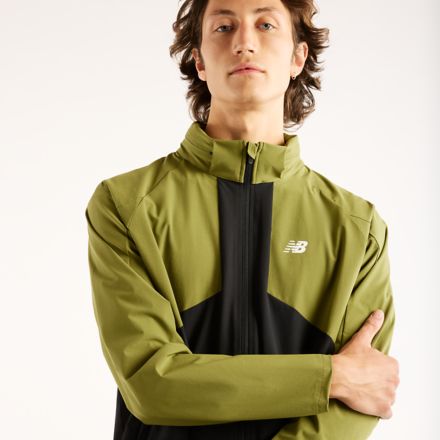Utility Stretch Woven Jacket, SPORT GREEN with BLACK, MJ62S4CHGEE