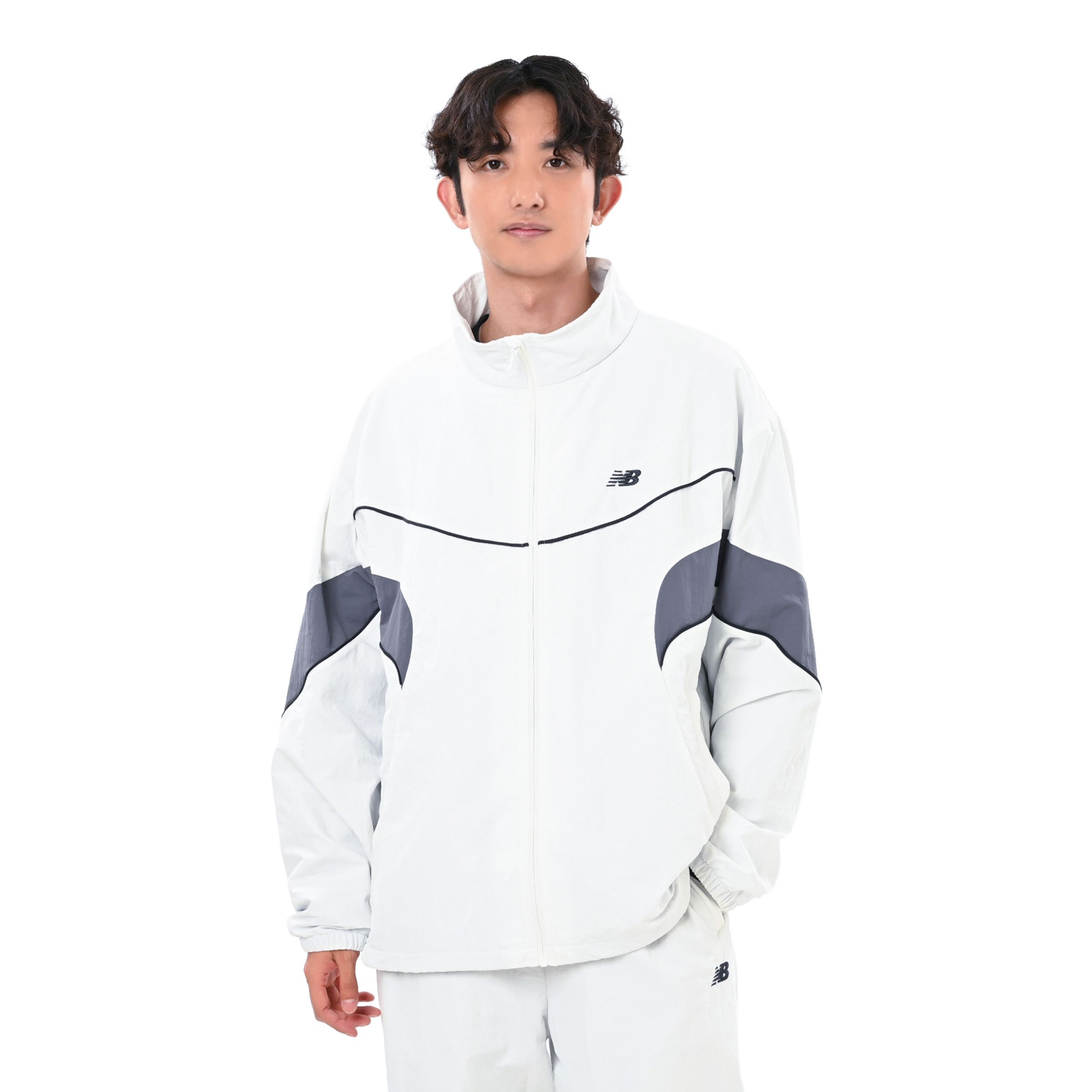 New Balance メンズタスランナイロンウーブンジャケット, MJ62X8K0RFN