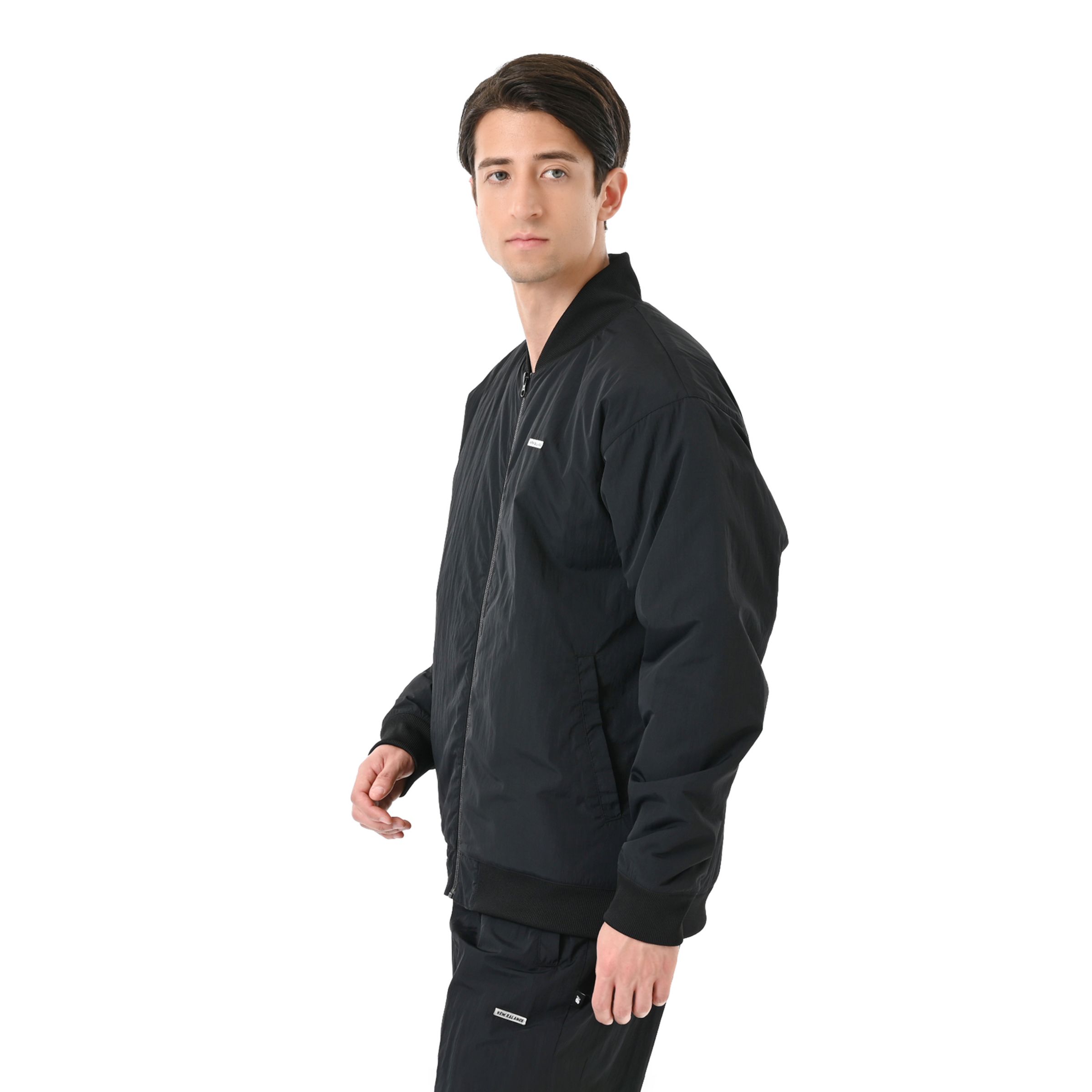 New Balance Black Out 中綿ボンバージャケット, MJ62Z8BIBK